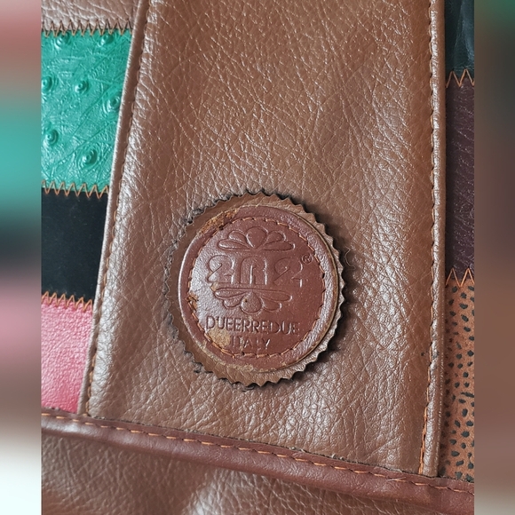 2R2 Italian Leather Handmade Messager Shoulder Bag Purse - Picture 2 of 9